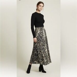 Mariacher Maria Cher Womens Elastic Waist Camouflage Maxi Skirt L NEW w/out tags